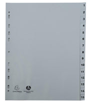 Exacompta Ordnerregister Vollformat 1-15 DIN A4