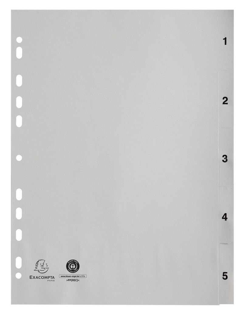 Exacompta Ordnerregister Vollformat 1-5 DIN A4