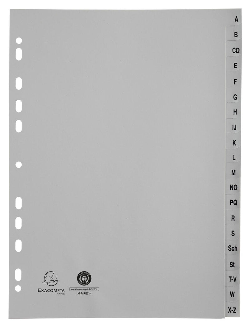 Exacompta Ordnerregister Vollformat A-Z DIN A4