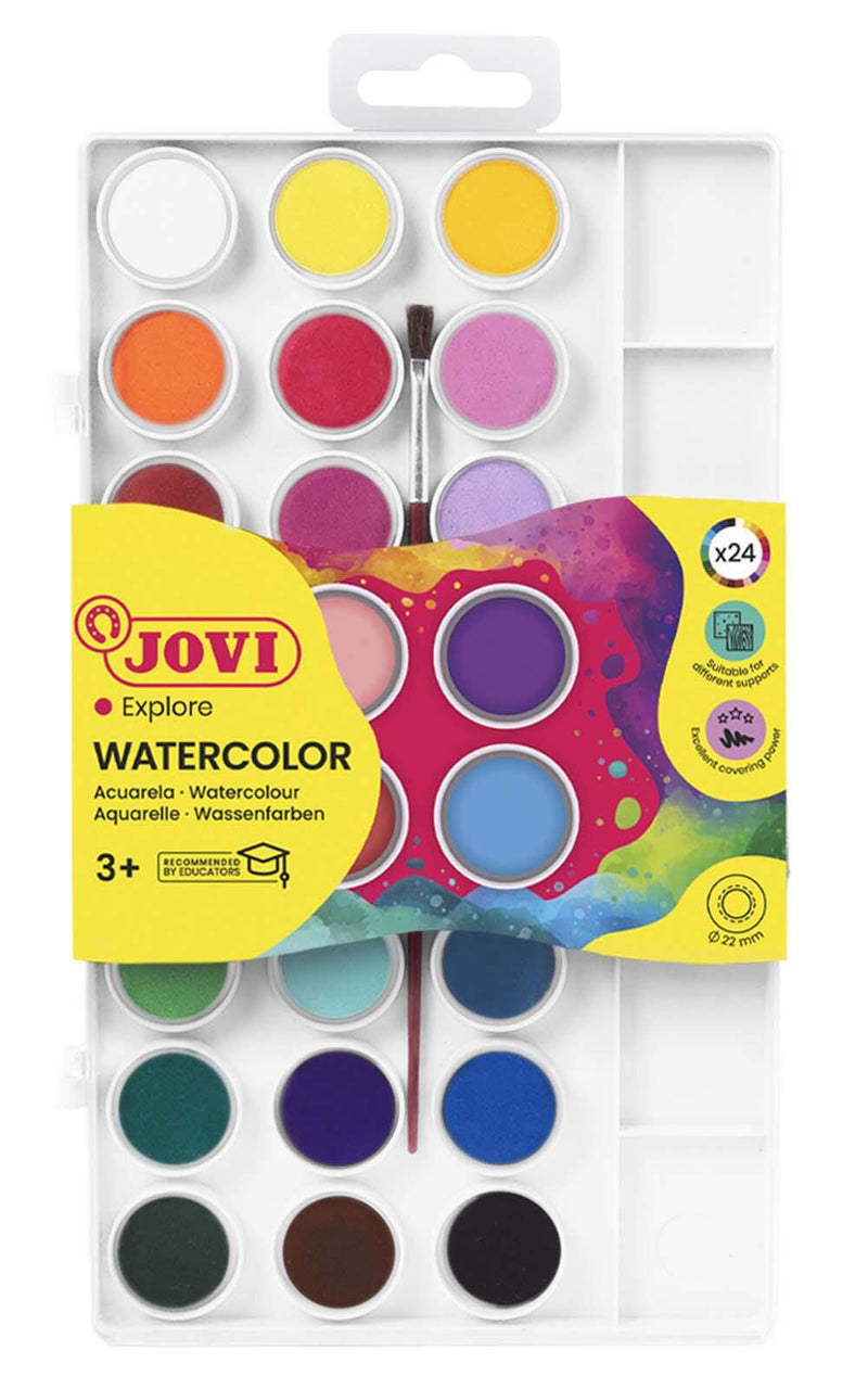 JOVI Wasserfarbkasten 24 Farben