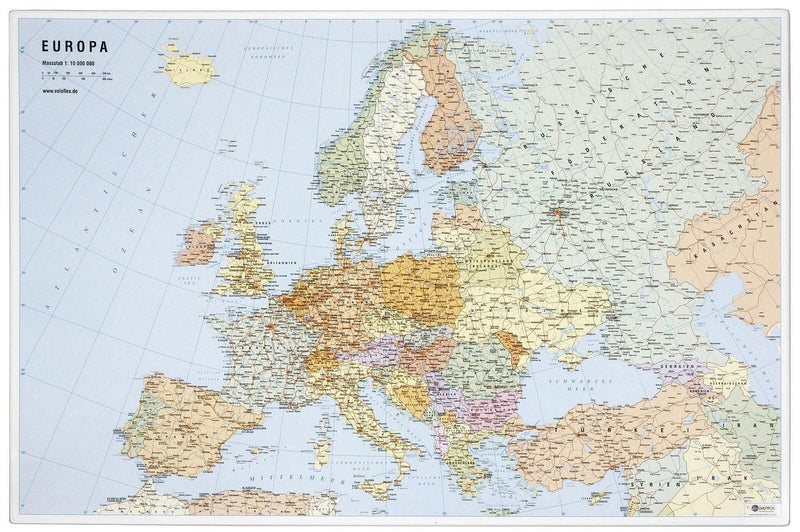 VELOFLEX Schreibtischunterlage 60,0 x 40,0 cm Europakarte