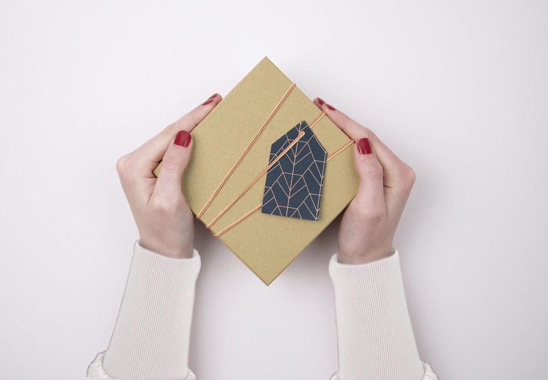 folia Geschenkboxen-Set 14,5 x 14,0 x 7,4 cm braun
