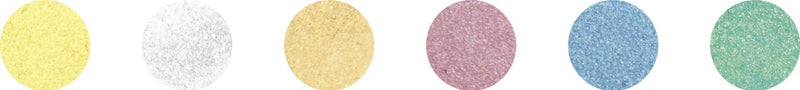 folia Stempelkissen 6x 2,4 x 2,4 cm gold, silber, kupfer, rot, blau, grün