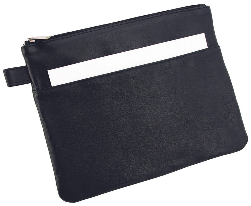 Alassio Reißverschlussbeutel 25x19cm schwarz