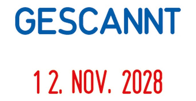 COLOP Datumstempel mit Text S160/L 'GESCANNT'