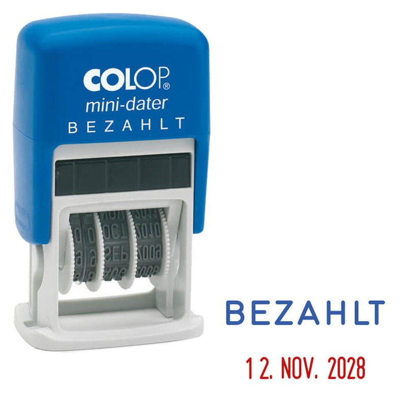 COLOP Datumstempel mit Text S160/L 'BEZAHLT'