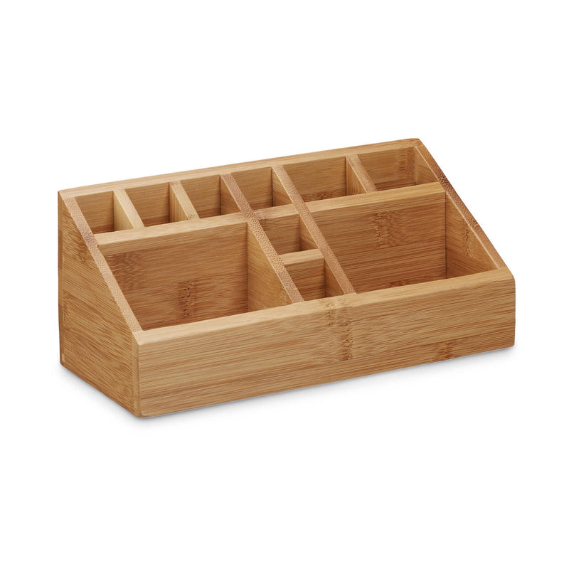 relaxdays Schreibtisch-Organizer 23,0 x 10,0 x 10,0 cm braun