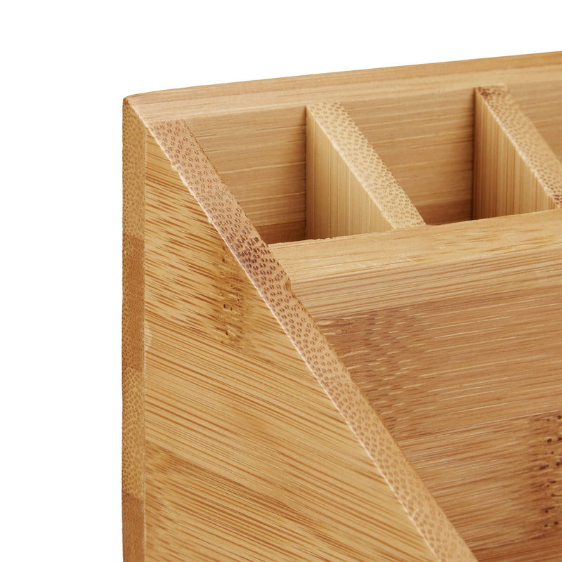 relaxdays Schreibtisch-Organizer 23,0 x 10,0 x 10,0 cm braun