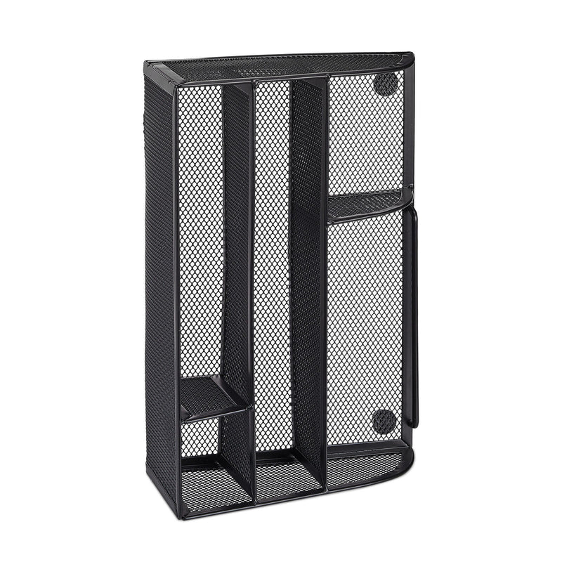 relaxdays Schreibtisch-Organizer 25,5 x 18,0 x 10,5 cm schwarz