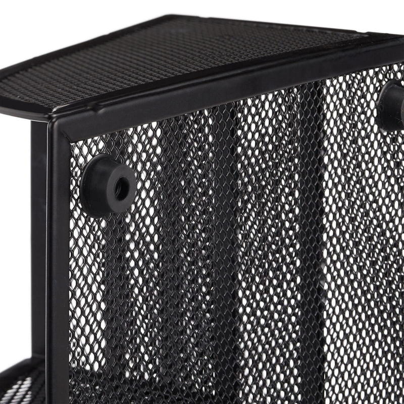 relaxdays Schreibtisch-Organizer 25,5 x 18,0 x 10,5 cm schwarz