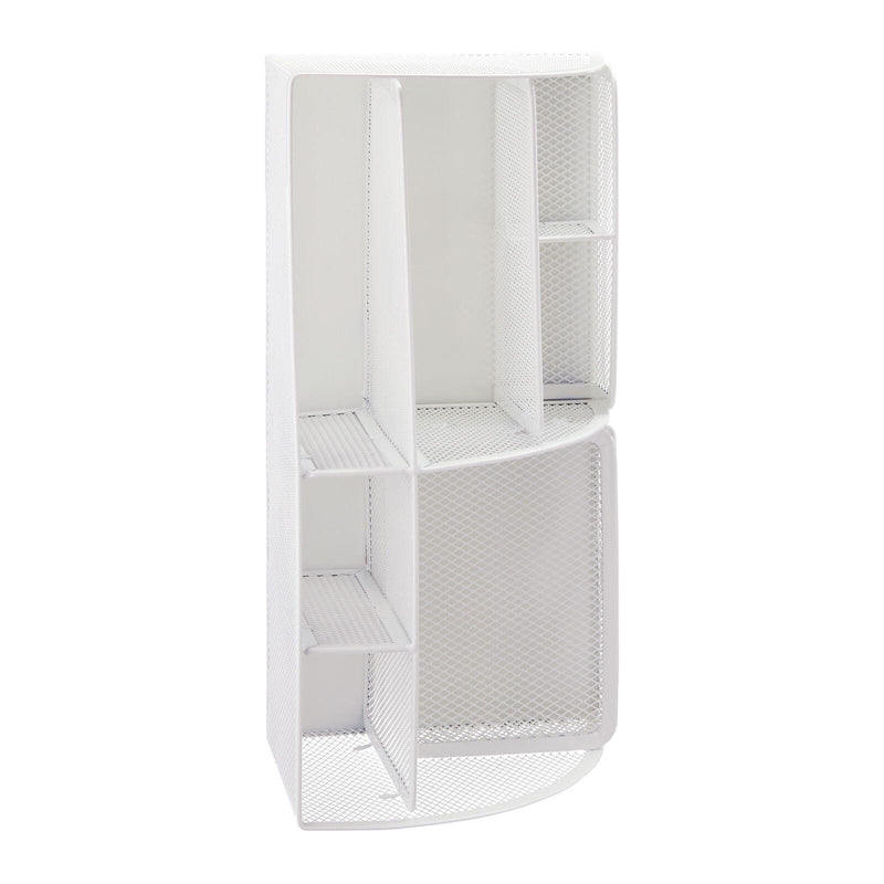 relaxdays Schreibtisch-Organizer 28,0 x 14,0 x 13,0 cm weiß