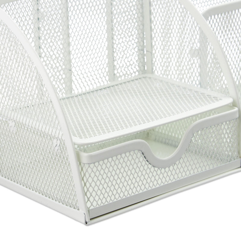 relaxdays Schreibtisch-Organizer 28,0 x 14,0 x 13,0 cm weiß