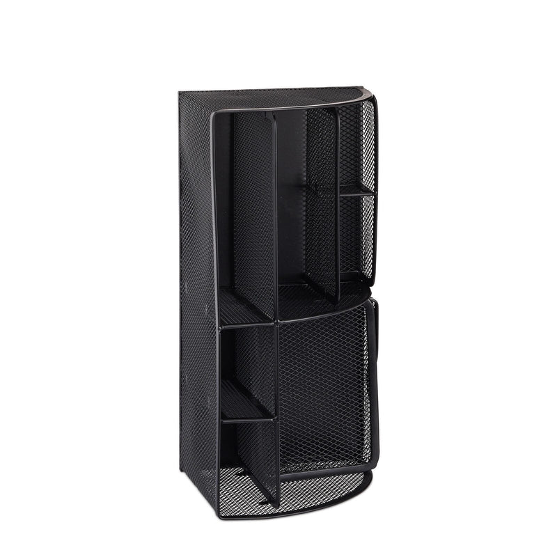 relaxdays Schreibtisch-Organizer 27,5 x 14,0 x 12,5 cm schwarz