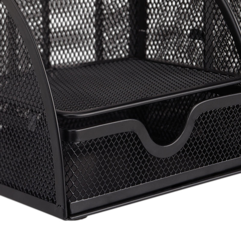relaxdays Schreibtisch-Organizer 27,5 x 14,0 x 12,5 cm schwarz