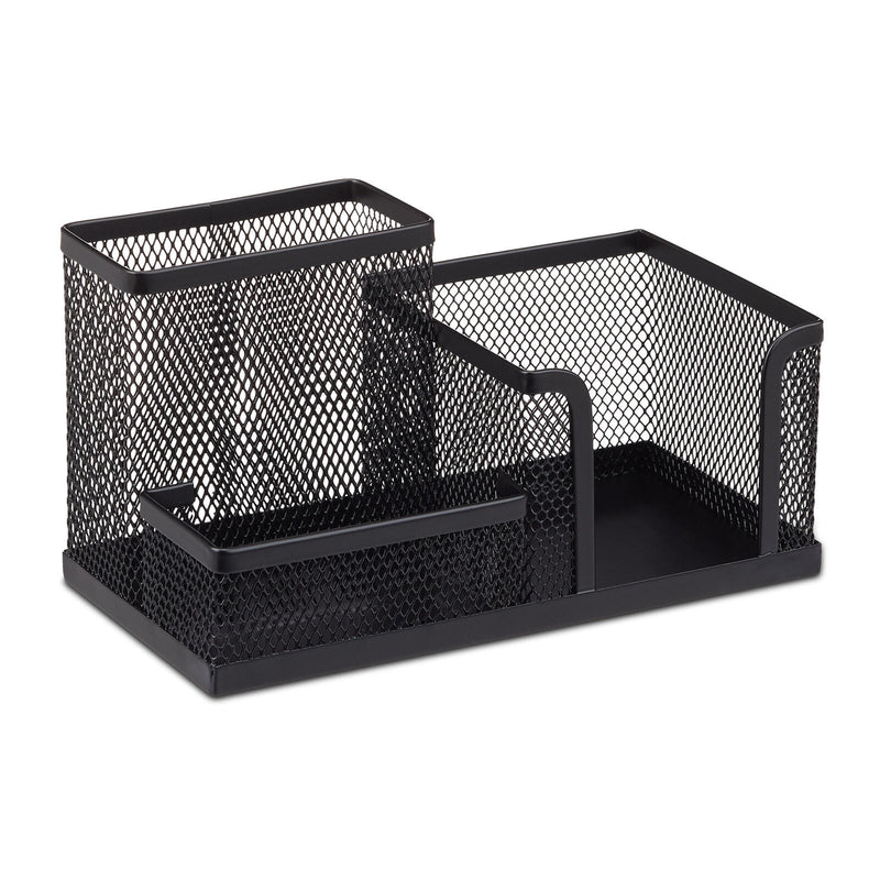 relaxdays Schreibtisch-Organizer 18,5 x 9,5 x 10,0 cm schwarz