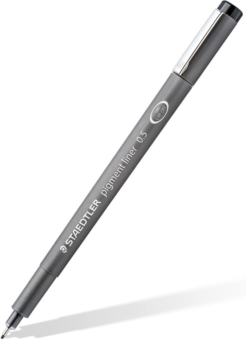 STAEDTLER Pigment Liner 308 Fineliner 0.1 + 0.3 + 0.5 + 0.7 mm Schwarz