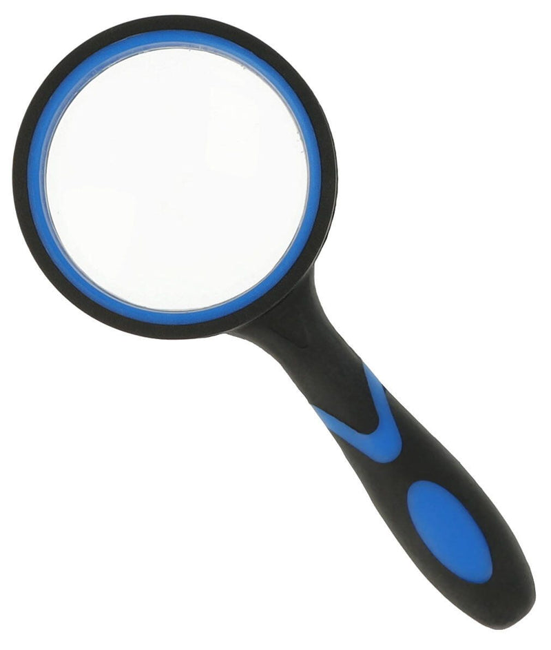 WESTCOTT Lupe schwarz/blau 5-fach, Ø 50 mm