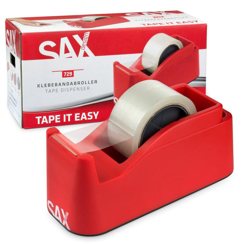 sax design Tischabroller rot/weiß