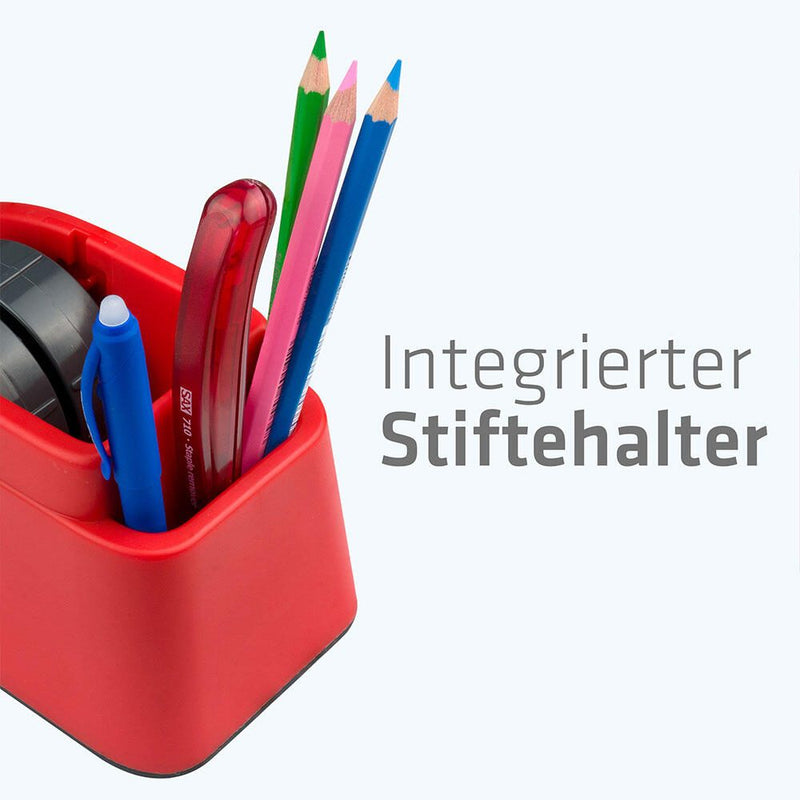 sax design Tischabroller rot/weiß