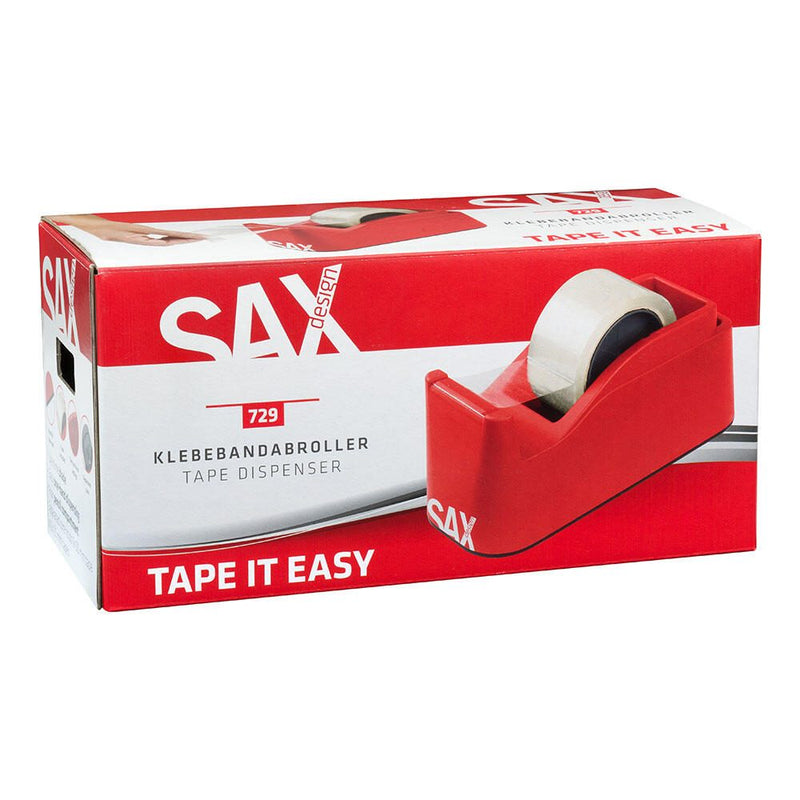 sax design Tischabroller rot/weiß
