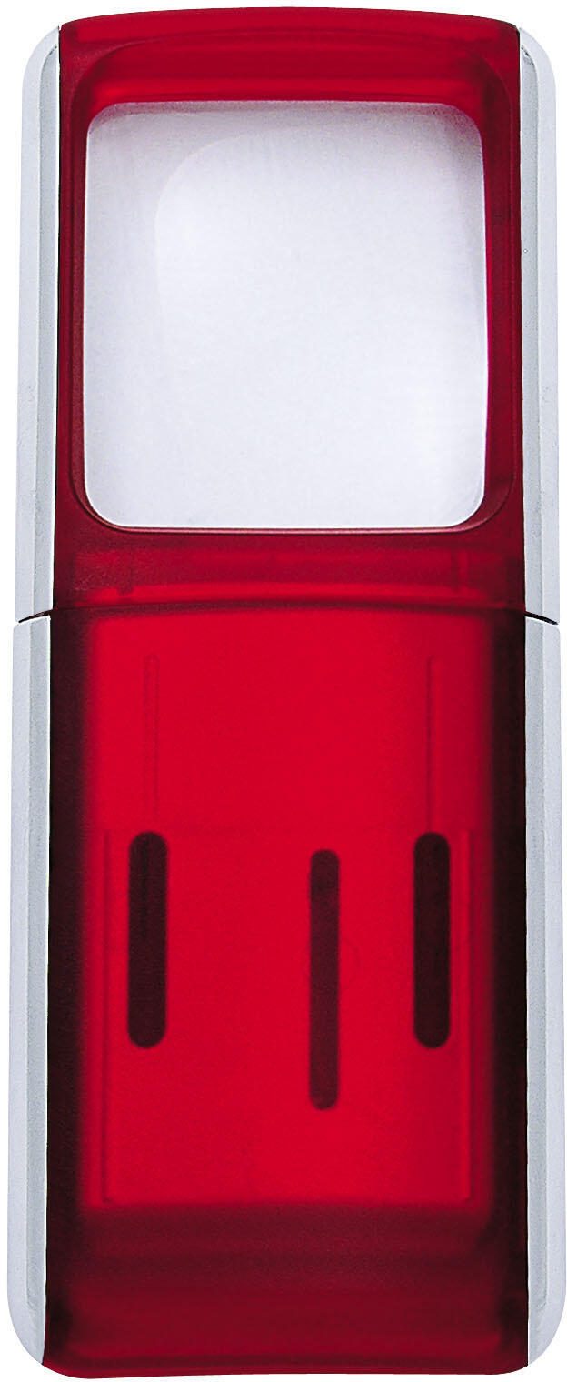 WEDO Lupe rot 3-fach, Ø 13,3 cm