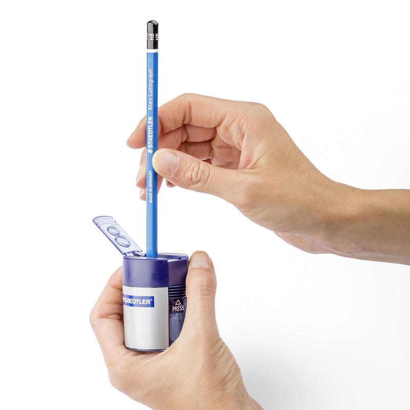 STAEDTLER Dosenspitzer doppelt blau/silber