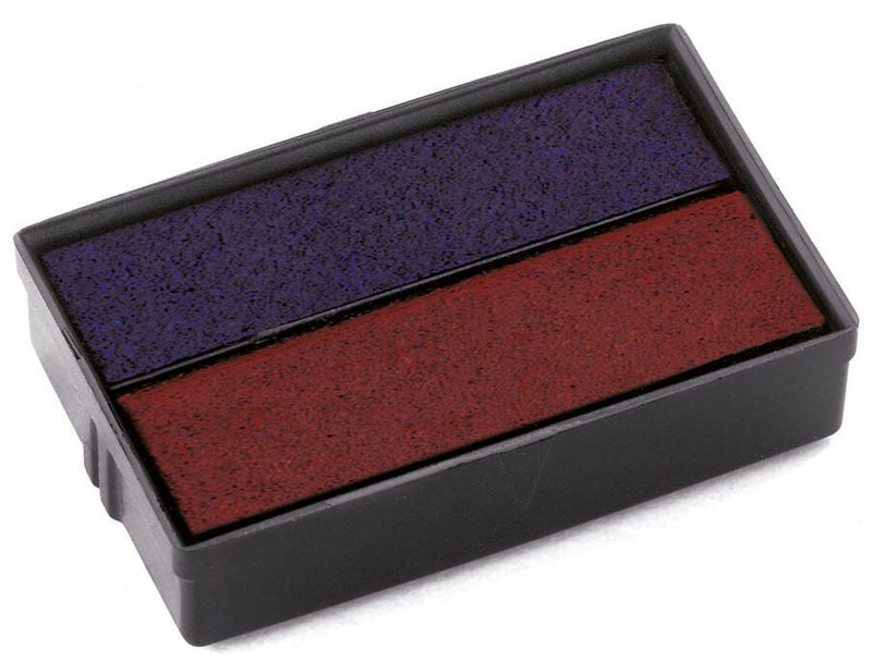 COLOP Ersatzstempelkissen 2,9 x 1,8 cm blau/rot