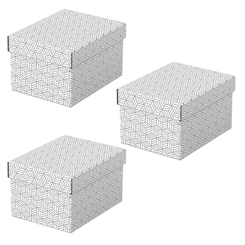 Esselte Aufbewahrungsboxen Home 6,5 l - 20,0 x 25,5 x 15,0 cm weiß