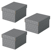 Esselte Aufbewahrungsboxen Home 6,5 l - 20,0 x 25,5 x 15,0 cm grau