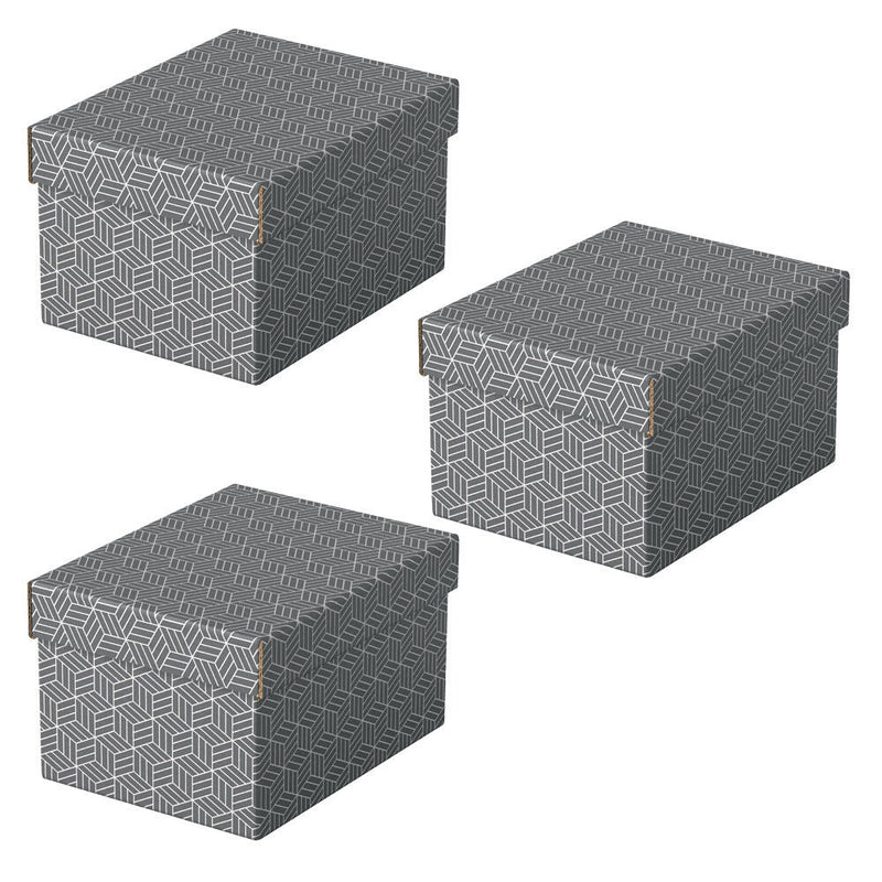 Esselte Aufbewahrungsboxen Home 6,5 l - 20,0 x 25,5 x 15,0 cm grau