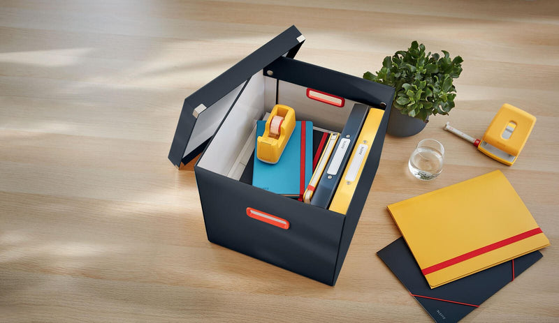 LEITZ Aufbewahrungsbox Click&Store 32,5 l - 32,0 x 36,0 x 31,0 cm grau