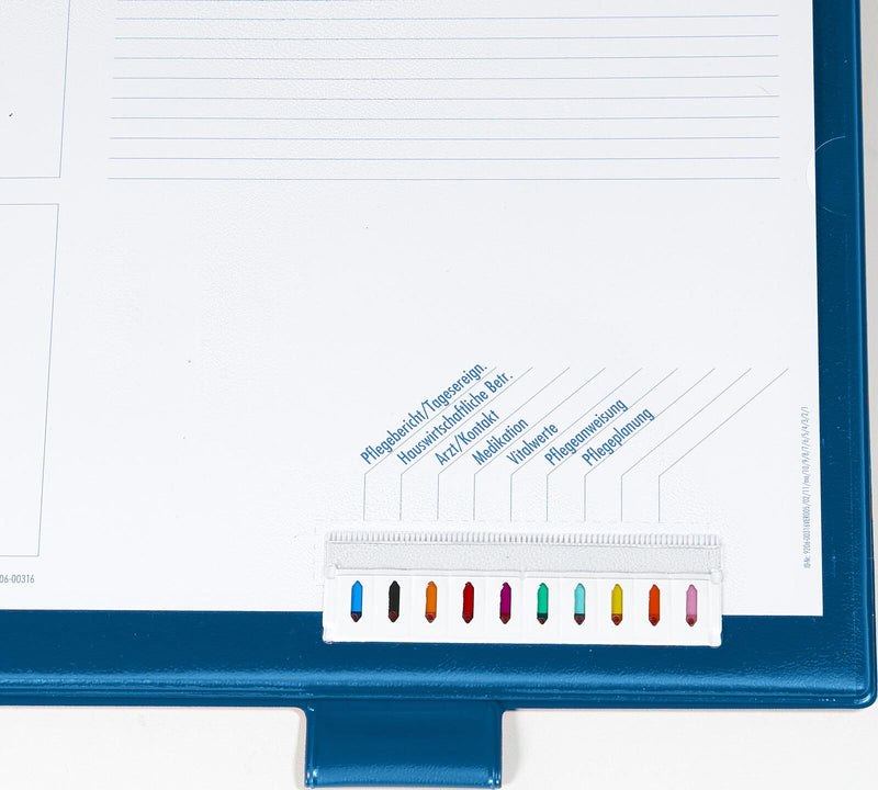 BOI DOKUTECH Patienten-Dokumentationsmappe 2-Ringe DIN A4 3.5 cm blau