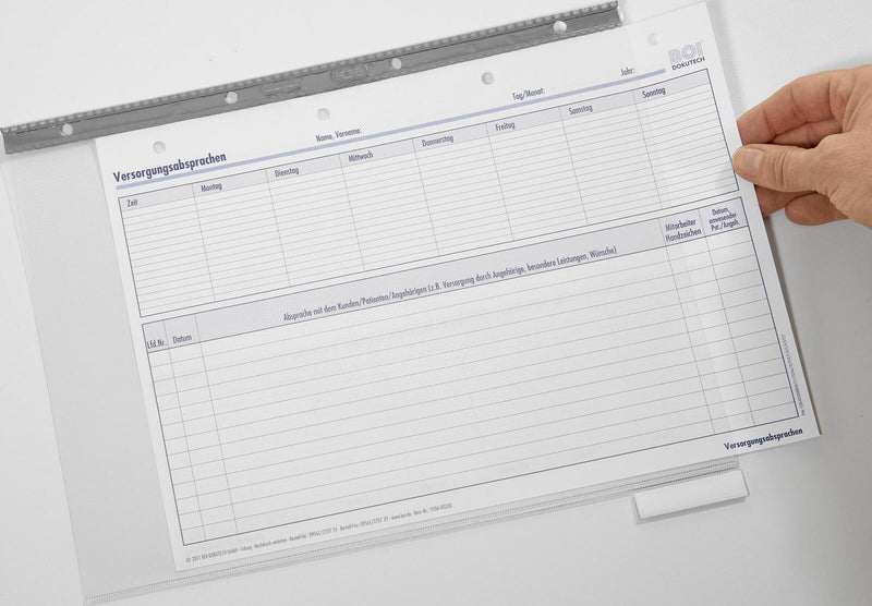 BOI DOKUTECH Organisationshüllen DIN A4 transparent