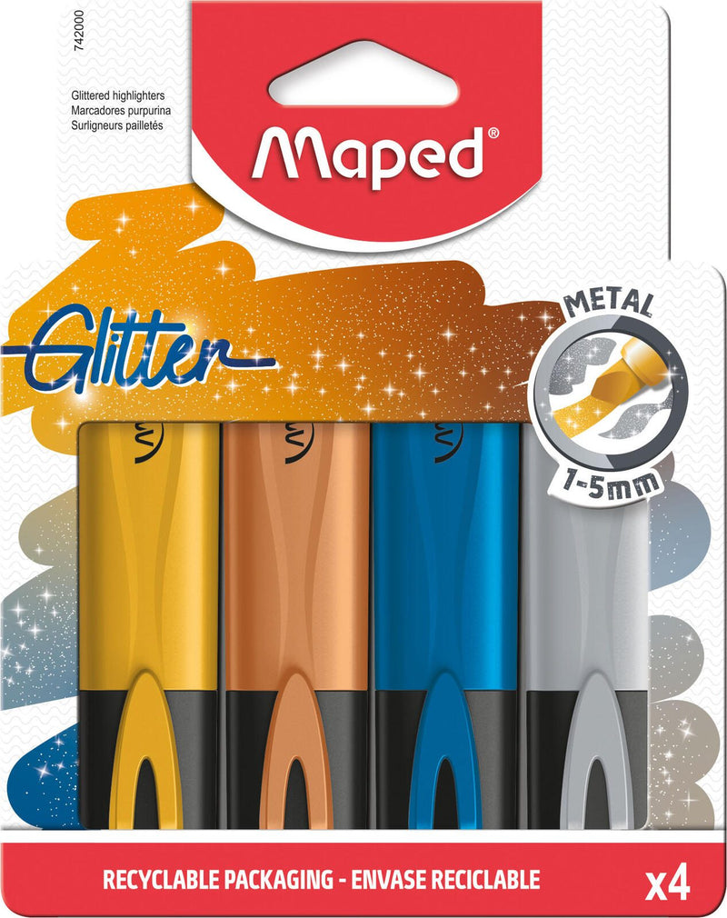 maped Glitter Metal Textmarker Mehrfarbig