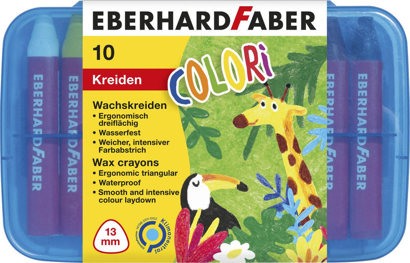 EBERHARD FABER Wachsmalkreiden 10 Stifte St.