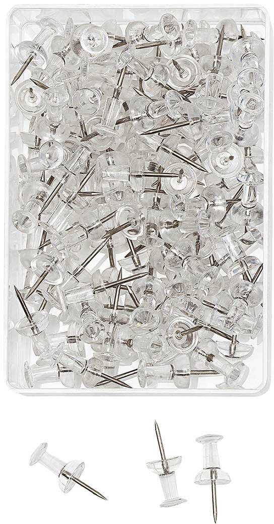 WEDO Pinnnadeln transparent