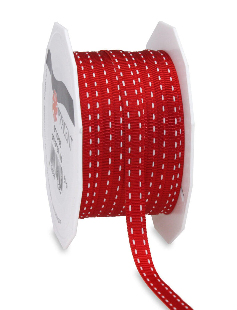PRÄSENT Geschenkbänder 7 mm x 20 m rot