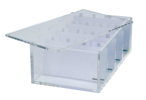 MAUL Visitenkartenbox glasklar