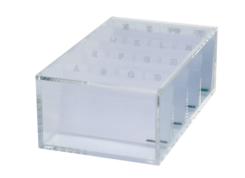 MAUL Visitenkartenbox glasklar