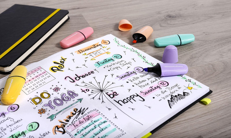 EBERHARD FABER Highlighter Pastell Textmarker Mehrfarbig