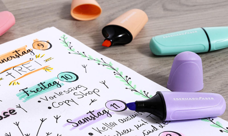 EBERHARD FABER Highlighter Pastell Textmarker Mehrfarbig