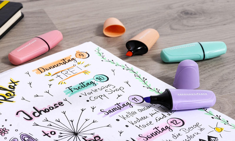 EBERHARD FABER Highlighter Pastell Textmarker Mehrfarbig