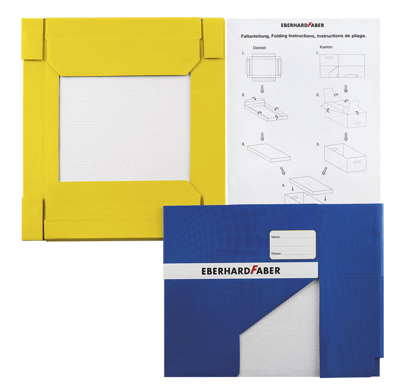 EBERHARD FABER Aufbewahrungsbox Schulstarter Box 22,0 x 31,0 x 10,0 cm blau, gelb