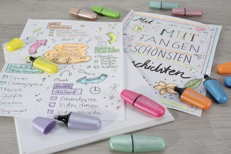 EBERHARD FABER Highlighter Glitzer Textmarker Mehrfarbig