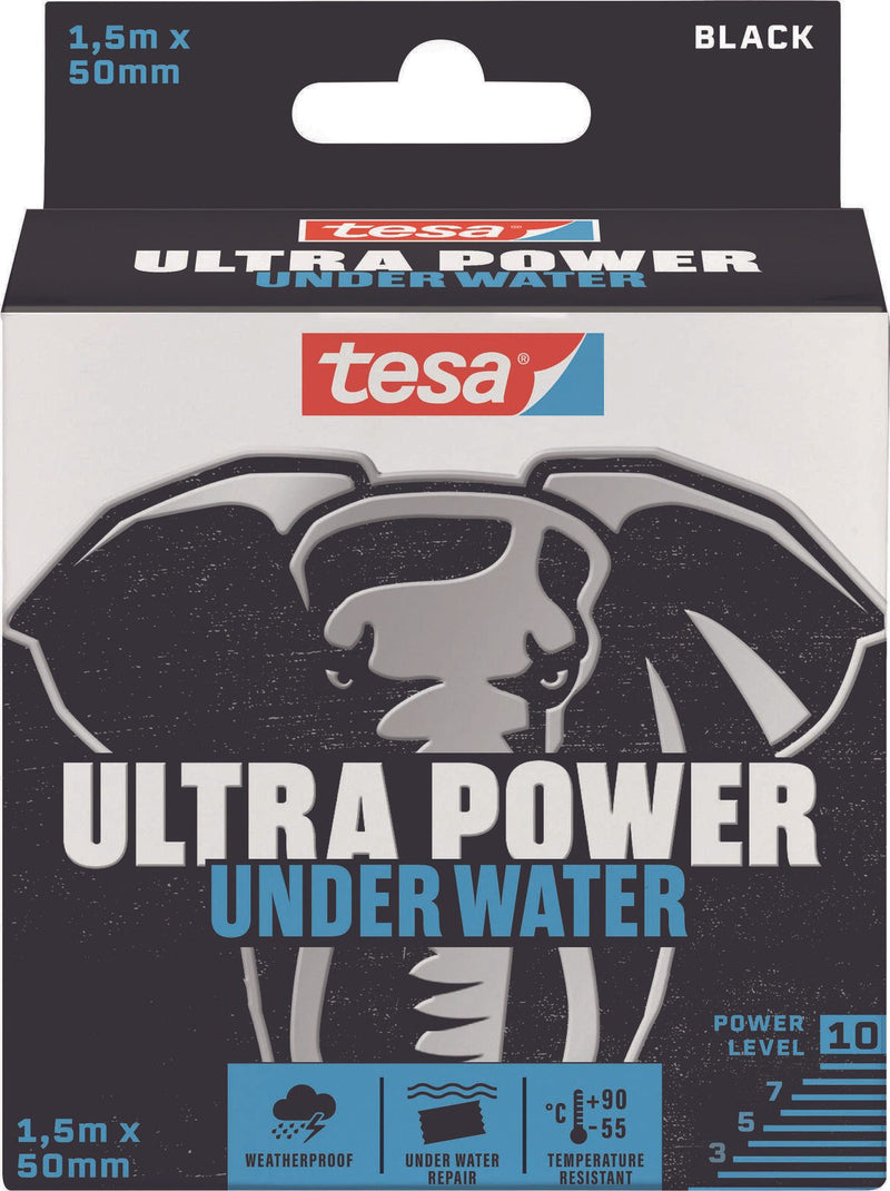 tesa Gewebebänder Montageband 50 mm x 1.5 m schwarz
