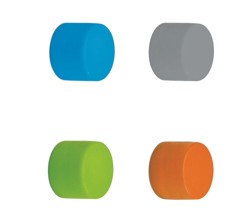 MAUL Magnete Ø 1,46 x 0,9 je 2x blau, grau, grün, orange