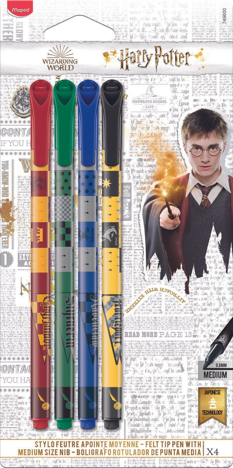 maped Harry Potter Fineliner 0.8 mm Mehrfarbig