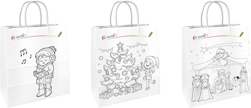 TSI Geschenktaschen 18,0 x 23,0 cm Motiv sortiert