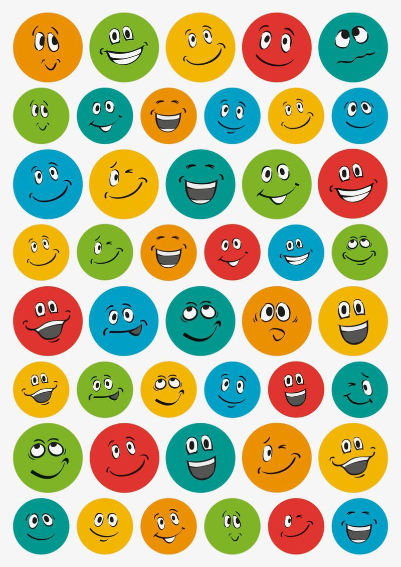 BRUNNEN Aufkleber-Set Smiley