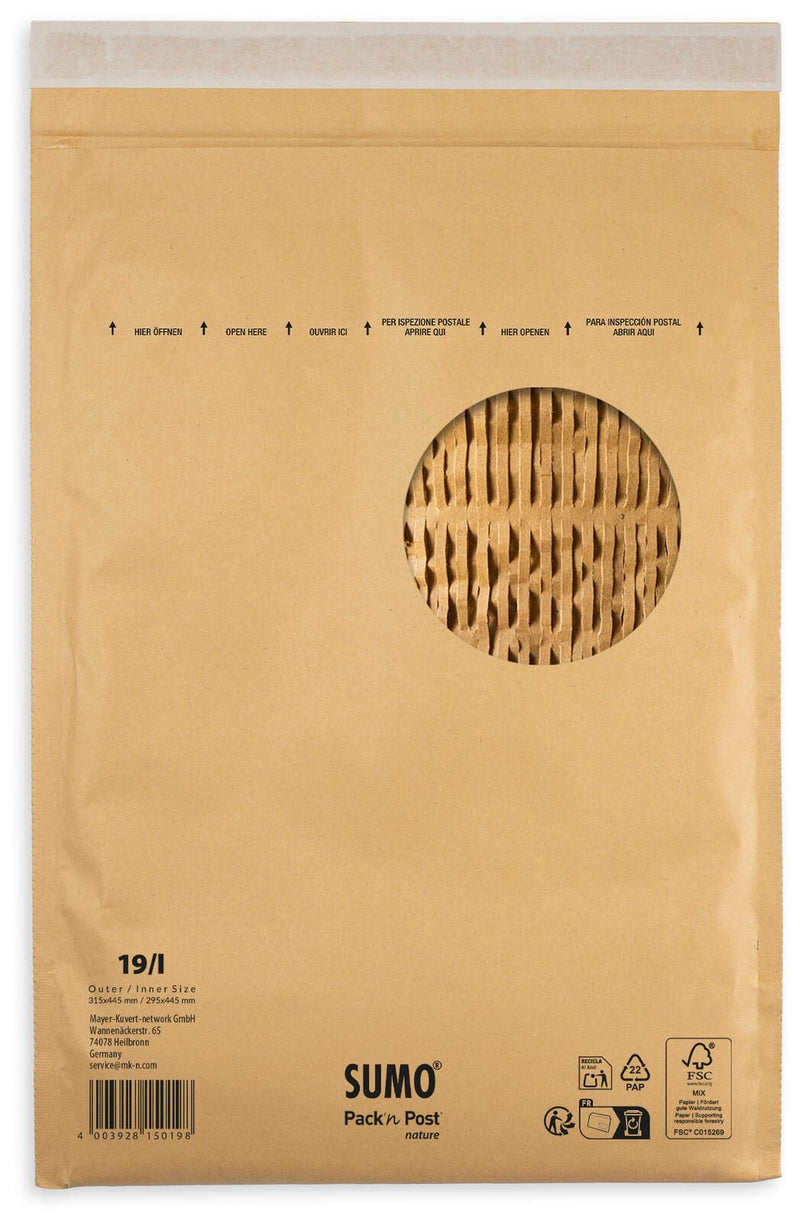 MAILmedia Polstertaschen für DIN B4 braun